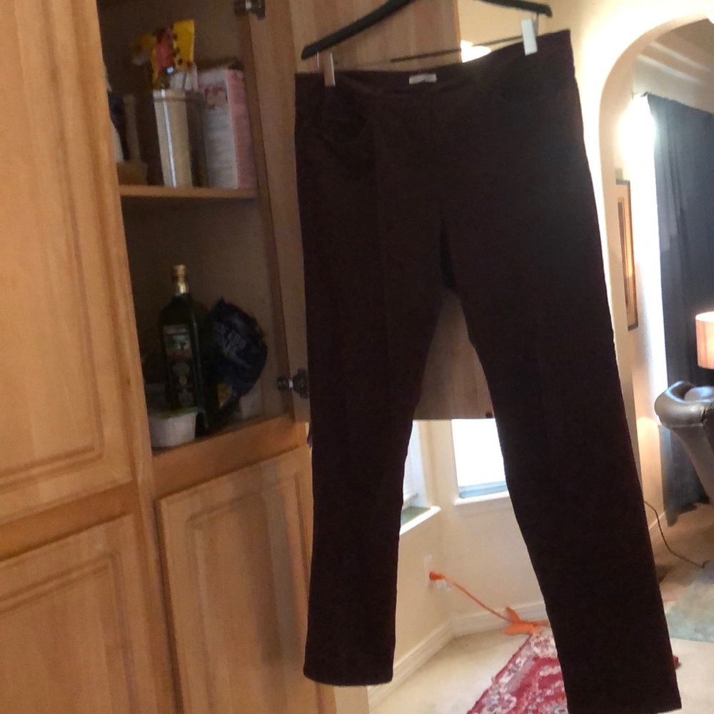 Eileen Fisher Burgundy Corduroy Skinny Jeans